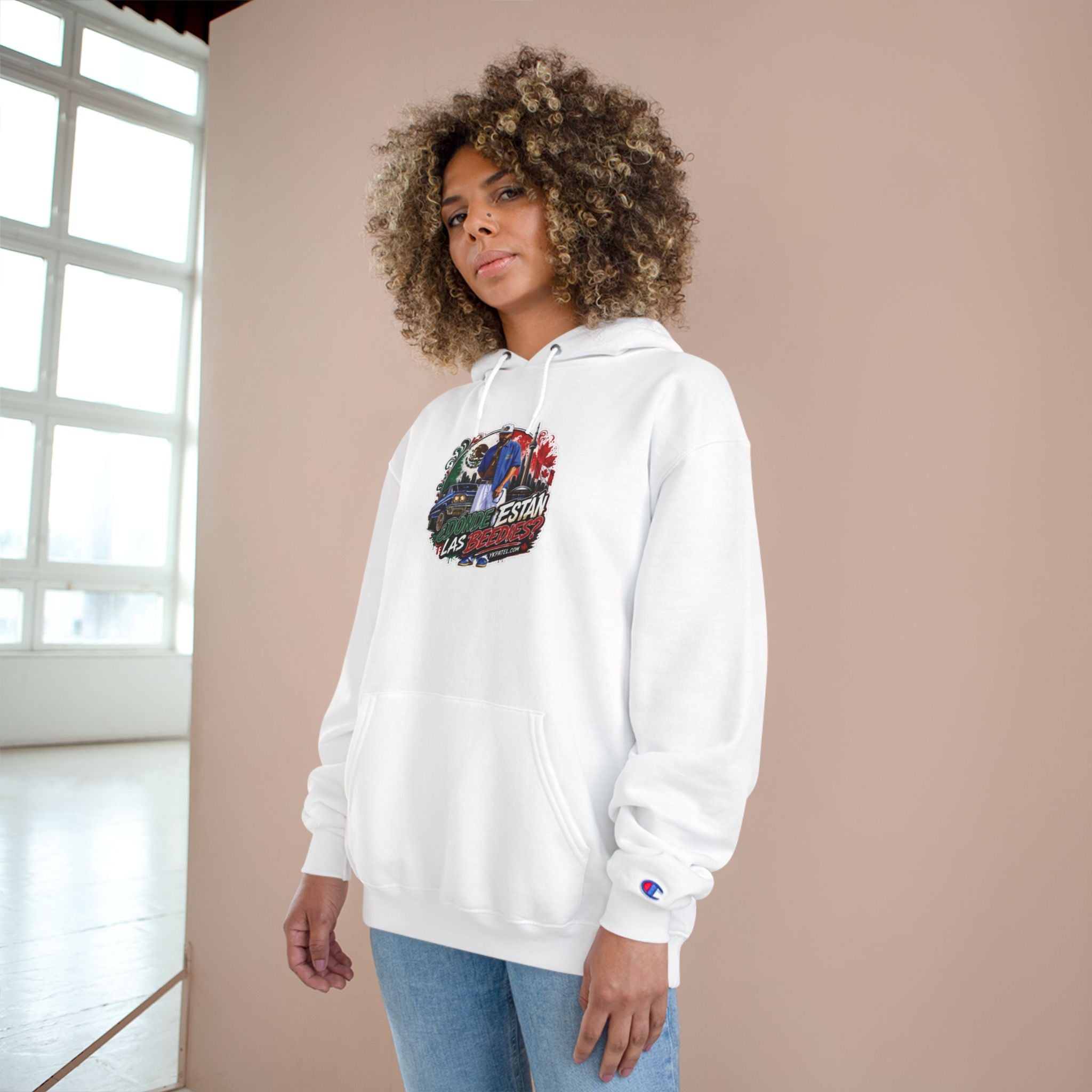 Dónde Están Las BeeDies Champion Hoodie