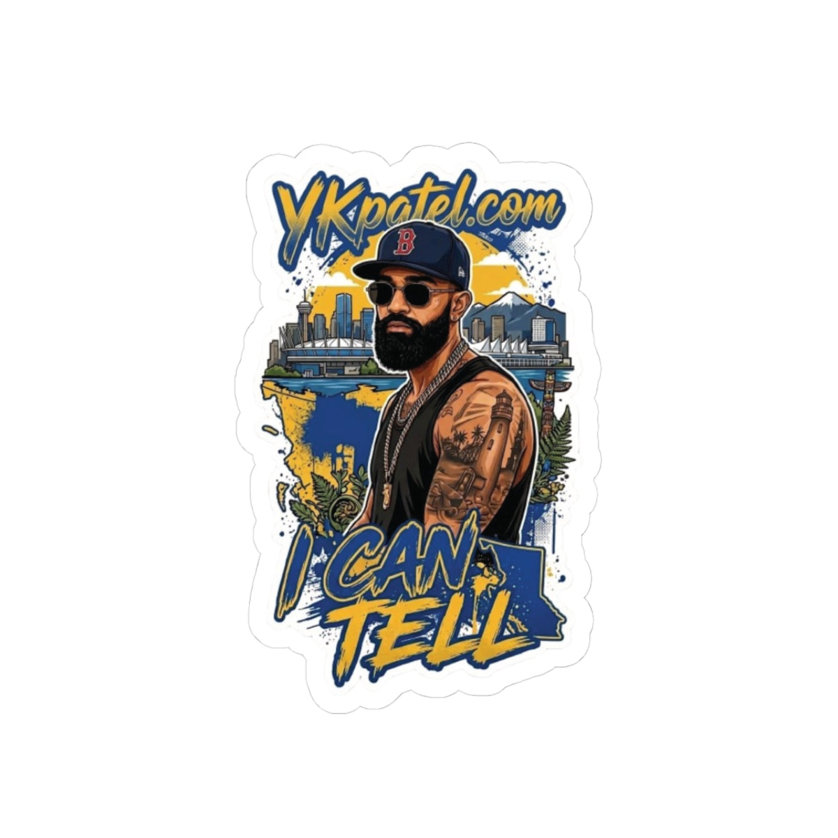 I Can Tell Kiss-Cut Sticker